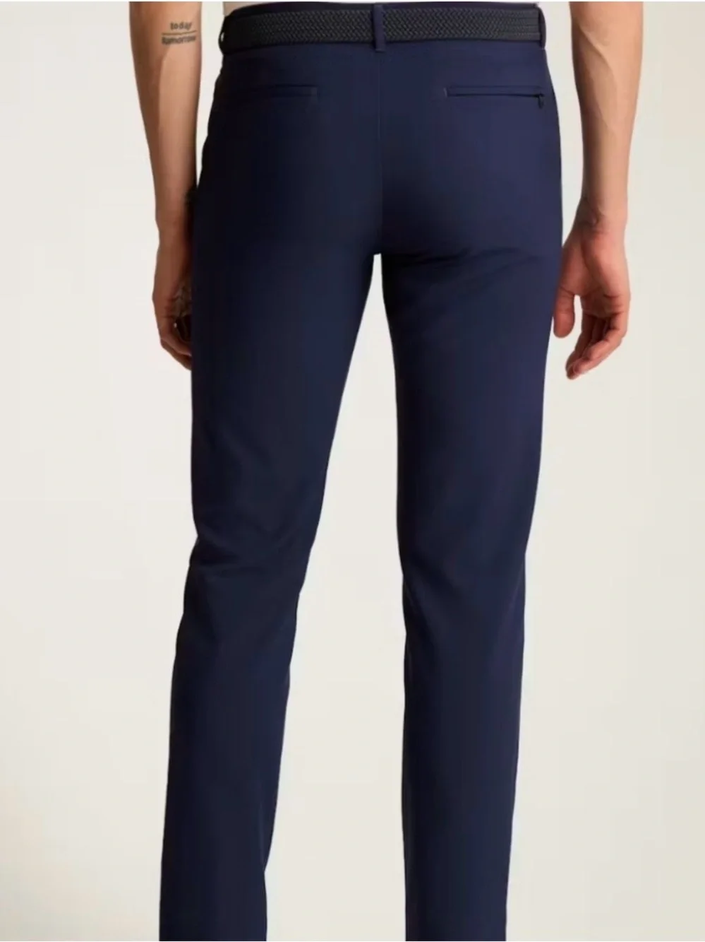 NEW $129 Bonobos Tailored Fit Golf Pants Navy 33x34 Lightweight Flat Front Taper